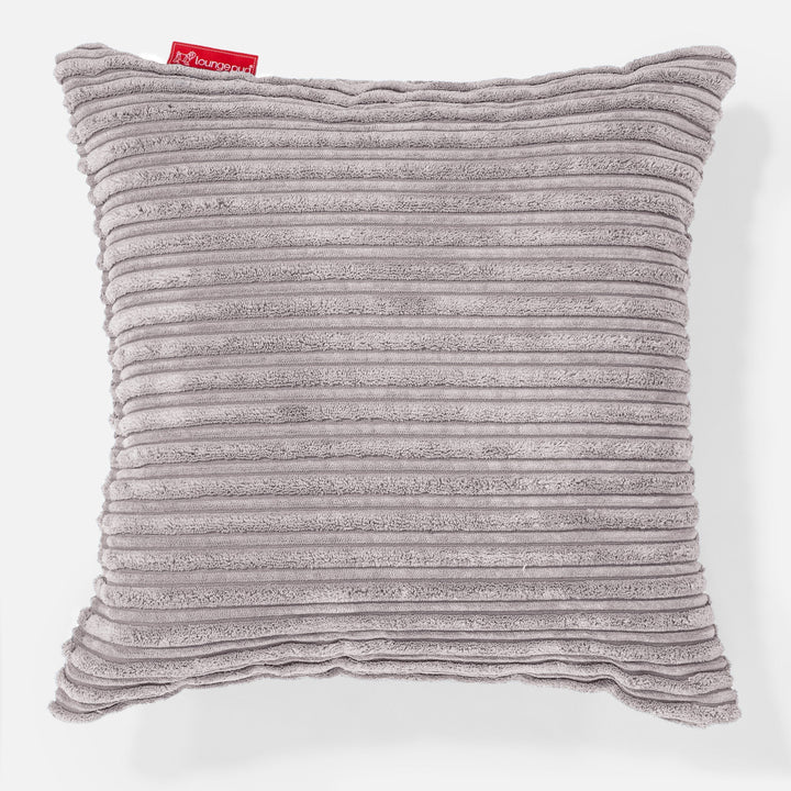 Extra veľký dekoračný poťah na vankúš 70 x 70 cm - Menčester Hliníkovo strieborná 01