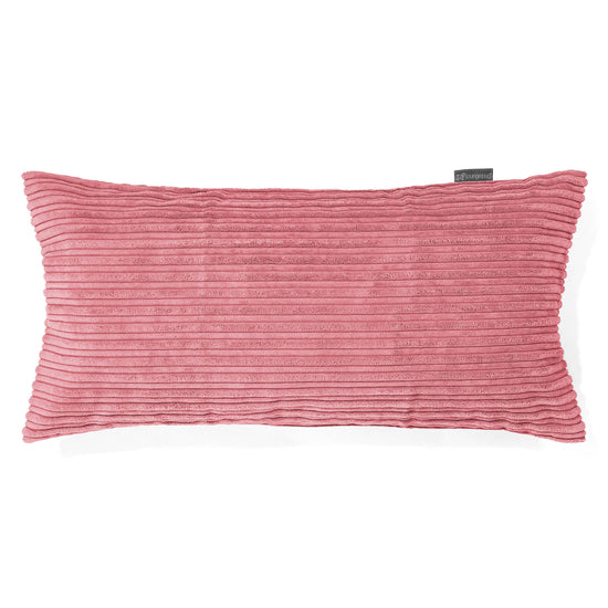 Obdĺžnikový dekoračný poťah na vankúš XL 40 x 80 cm - Menčester Korálová 01