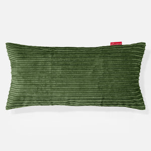 Obdĺžnikový dekoračný poťah na vankúš XL 40 x 70 cm - Menčester Lesná zelená
