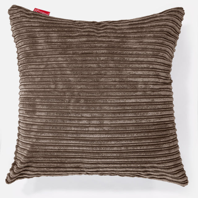 Extra veľký dekoračný poťah na vankúš 70 x 70 cm - Menčester Mocha 01