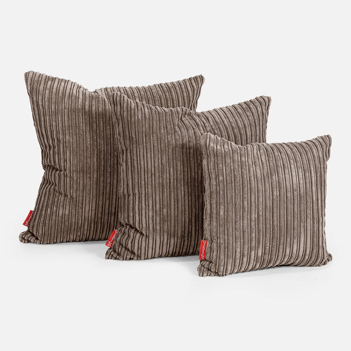 Extra veľký dekoračný poťah na vankúš 70 x 70 cm - Menčester Mocha 02