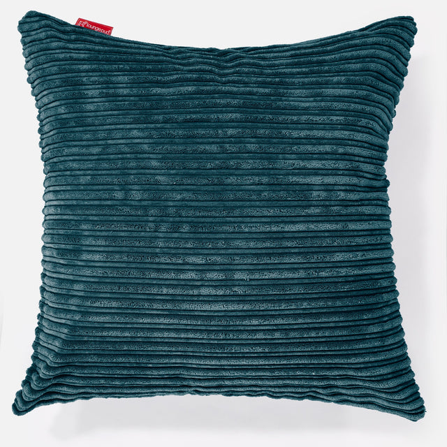 Extra veľký dekoračný poťah na vankúš 70 x 70 cm - Menčester Modrozelená 01