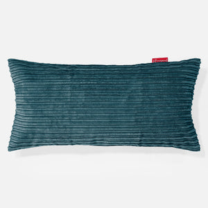 Obdĺžnikový dekoračný poťah na vankúš XL 40 x 70 cm - Menčester Modrozelená
