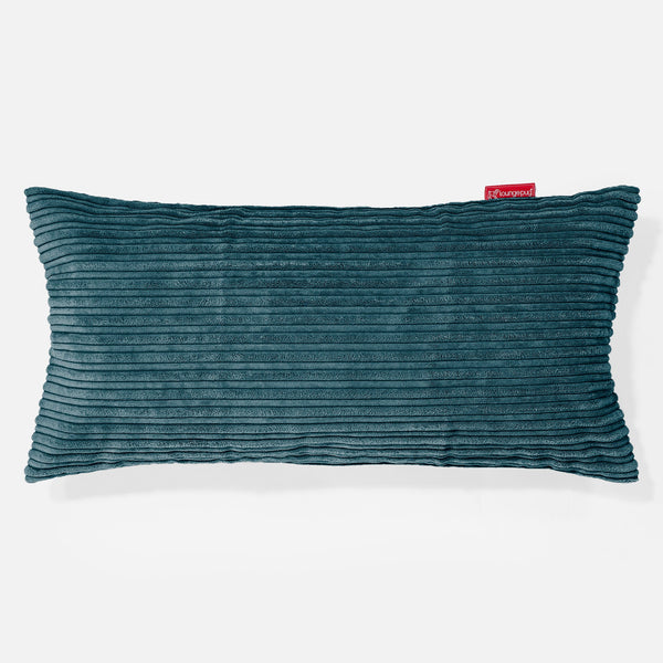 Obdĺžnikový dekoračný poťah na vankúš XL 40 x 80 cm - Menčester Modrozelená 01