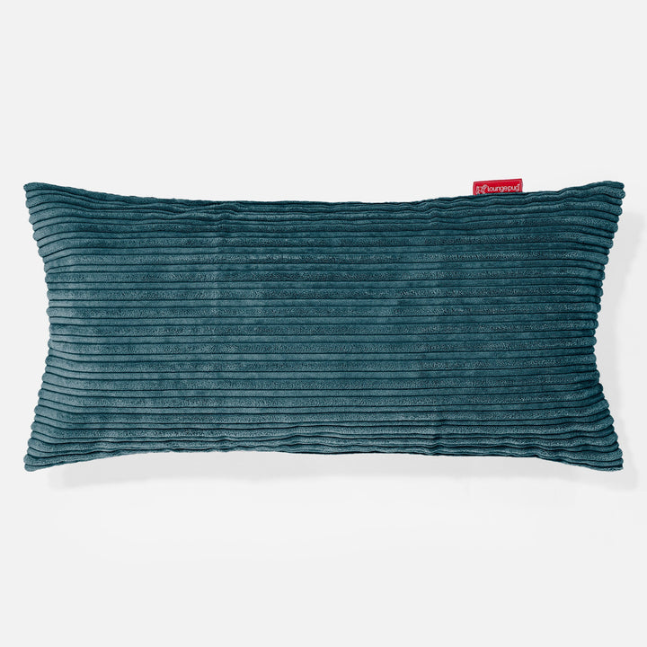 Obdĺžnikový dekoračný poťah na vankúš XL 40 x 80 cm - Menčester Modrozelená 01