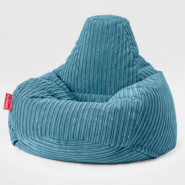 Stolička v tvare slzy sedací vak - Menčester Morská modrá 01