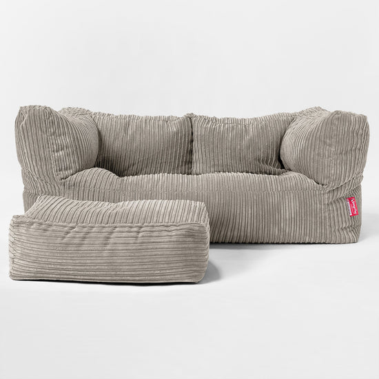 Obrovská 2-miestna pohovka sedací vak Albert pre deti vo veku 3-14 rokov - Menčester Norková 02