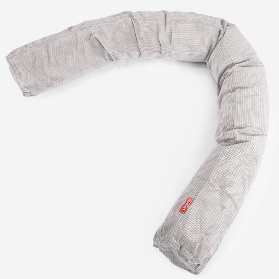 Útulný vankúš XXL - Menčester s prúžkami Kamenná 01