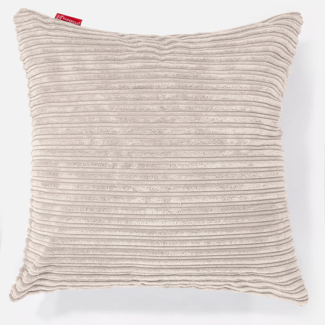 Extra veľký dekoračný poťah na vankúš 70 x 70 cm - Menčester Slonovinová 01