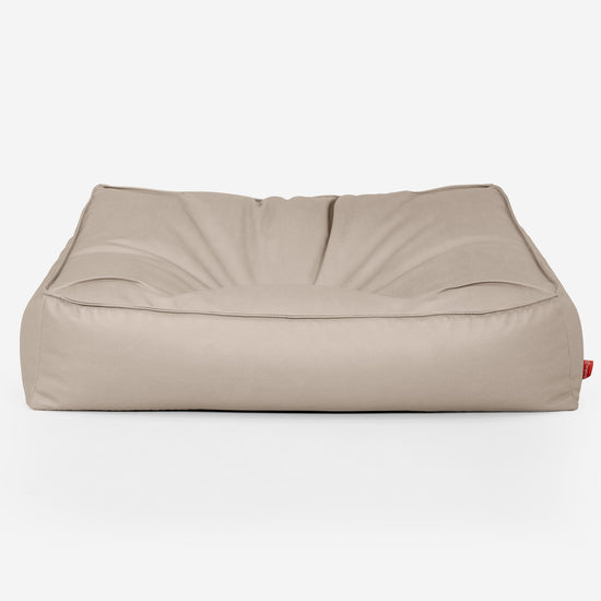 Pohovka sedací vak Sloucher - Vegánska koža Slonovinová 01