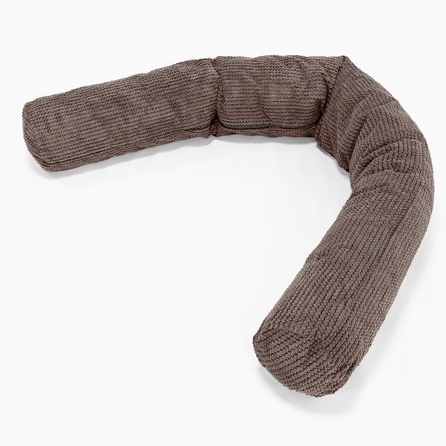 Útulný vankúš XXL - Pom Pom Čokoládová 01