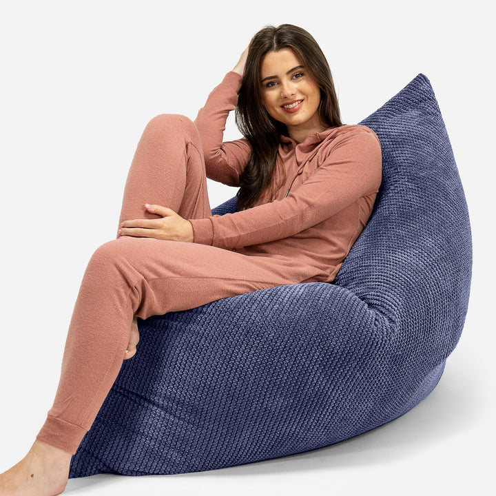 Extra veľký sedací vak - Pom Pom Fialová 04