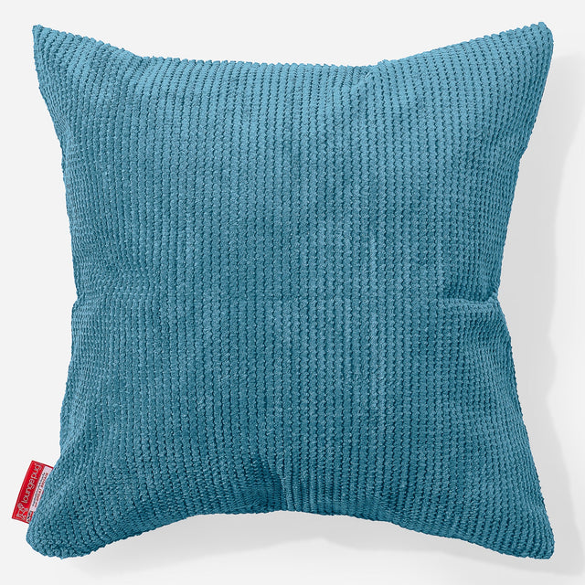 Extra veľký dekoračný poťah na vankúš 70 x 70 cm - Pom Pom Morská modrá 01
