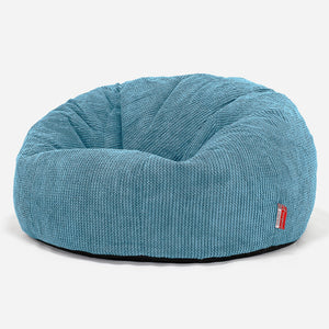 Klasická pohovka sedací vak - Pom Pom Morská modrá