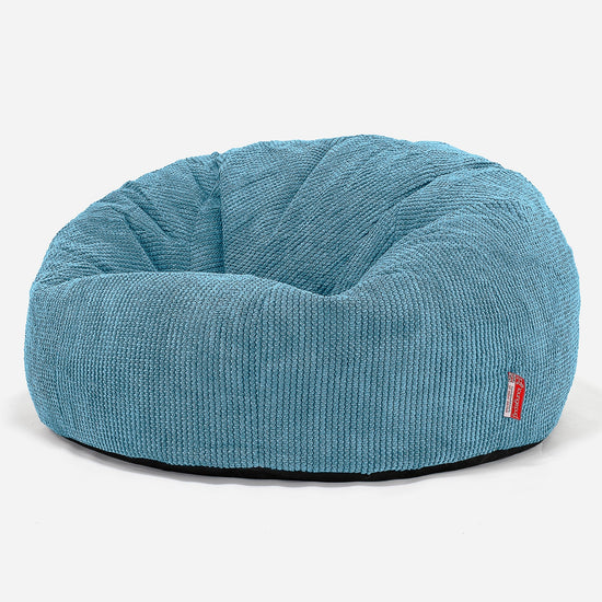 Klasická pohovka sedací vak - Pom Pom Morská modrá 01