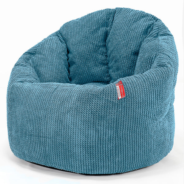 Útulná stolička sedací vak - Pom Pom Morská modrá 01