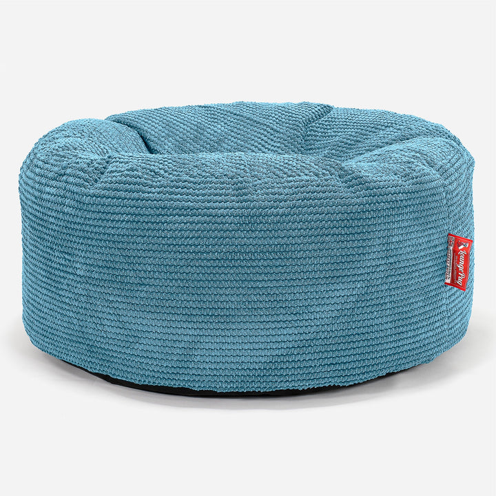 Velká okrúhla taburetka - Pom Pom Morská modrá 01