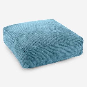 Veľký podlahový vankúš - Pom Pom Morská modrá