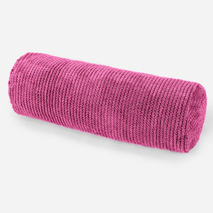 Dekoračný valčekový poťah na vankúš 20 x 55 cm - Pom Pom Ružová