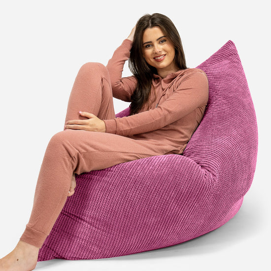 Extra veľký sedací vak - Pom Pom Ružová 04