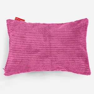 Obdĺžnikový dekoračný poťah na vankúš 35 x 50 cm - Pom Pom Ružová