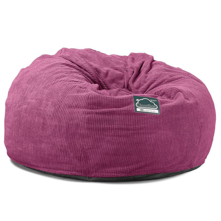 Obrovská pohovka sedací vak z pamäťovej peny CloudSac 1010 XXL - Pom Pom Ružová 05