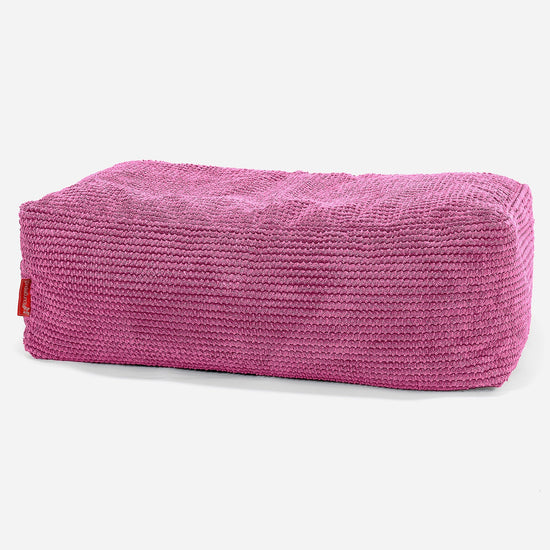 Podnožka z pamäťovej peny CloudSac 100 - Pom Pom Ružová 01