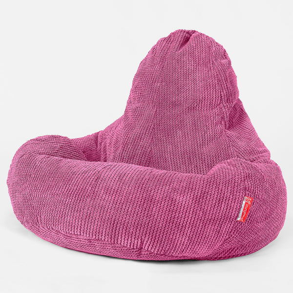Ultra luxusná herná stolička sedací vak - Pom Pom Ružová 01
