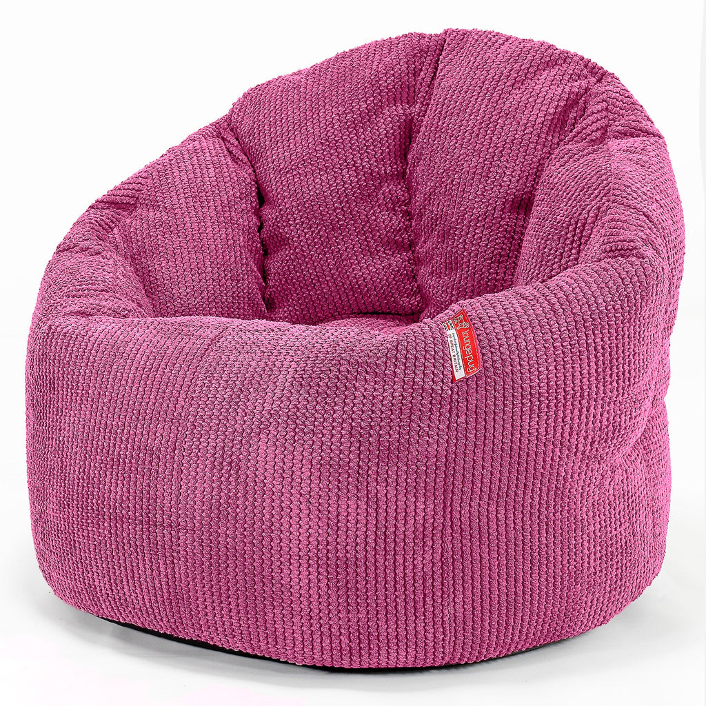 Útulná stolička sedací vak - Pom Pom Ružová 01
