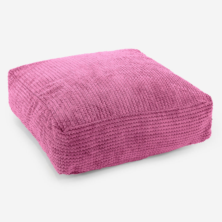 Veľký podlahový vankúš - Pom Pom Ružová 01
