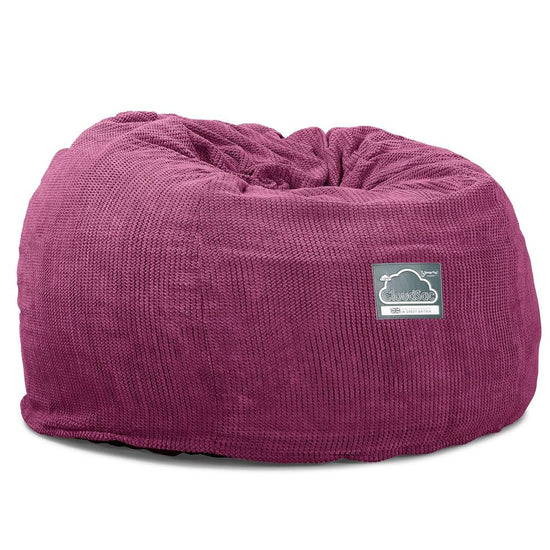 Veľký sedací vak z pamäťovej peny CloudSac 510 XL - Pom Pom Ružová 06