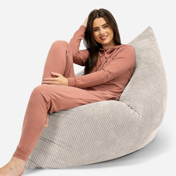 Extra veľký sedací vak - Pom Pom Slonovinová 04