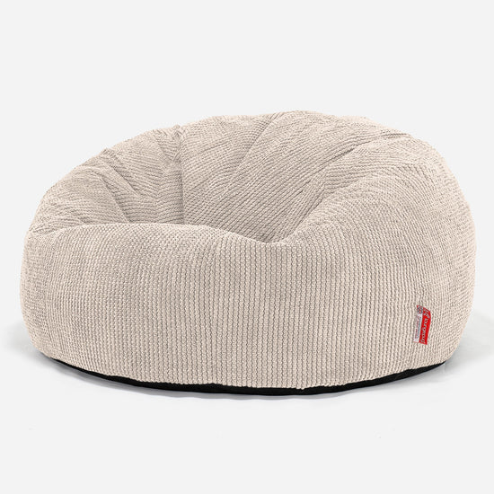 Klasická pohovka sedací vak - Pom Pom Slonovinová 01