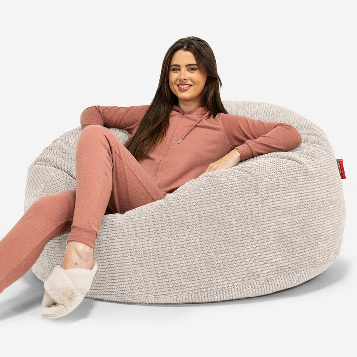 Mamutia pohovka sedací vak - Pom Pom Slonovinová 01