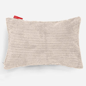 Obdĺžnikový dekoračný poťah na vankúš 35 x 50 cm - Pom Pom Slonovinová
