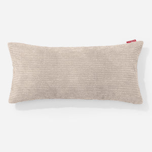 Obdĺžnikový dekoračný poťah na vankúš XL 40 x 70 cm - Pom Pom Slonovinová