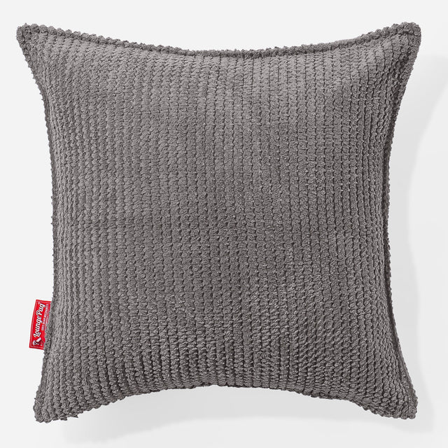 Dekoračný poťah na vankúš 47 x 47 cm - Pom Pom Uhľovo šedá 01