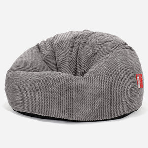Klasická stolička sedací vak - Pom Pom Uhľovo šedá