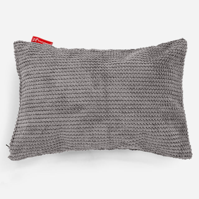 Obdĺžnikový dekoračný poťah na vankúš 35 x 50 cm - Pom Pom Uhľovo šedá 01