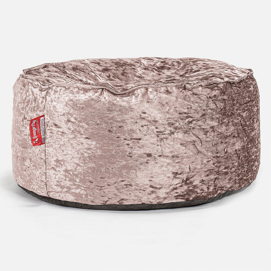 Velká okrúhla taburetka - Retro zamat Hľuzovková 01