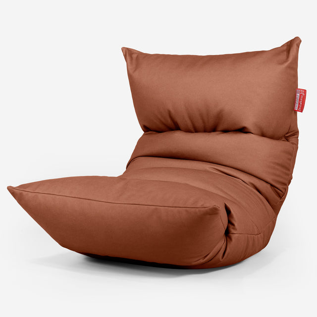 Sedací vak Eva Lounger - Vegánska koža Gaštanová 01