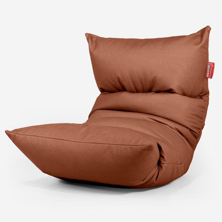Sedací vak Eva Lounger - Vegánska koža Gaštanová 01