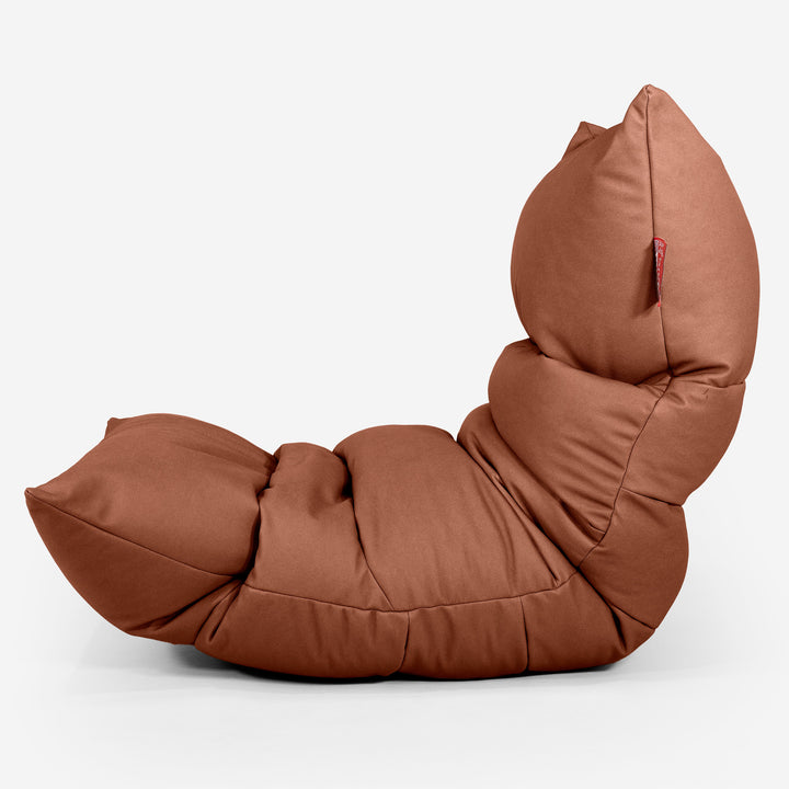 Sedací vak Eva Lounger - Vegánska koža Gaštanová 02