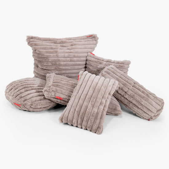 Extra veľký dekoračný poťah na vankúš 70 x 70 cm - Ultra plyšový kord Norková 03