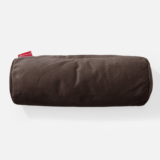 Dekoračný valčekový poťah na vankúš 20 x 55 cm - Zamat Espresso 02