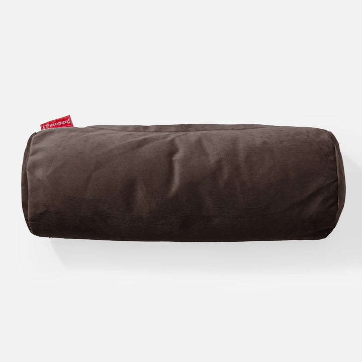 Dekoračný valčekový poťah na vankúš 20 x 55 cm - Zamat Espresso 02