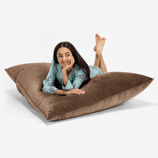 Extra veľký sedací vak - Zamat Espresso 03