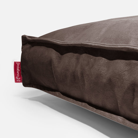 Veľký podlahový vankúš - Zamat Espresso 04