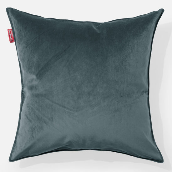 Extra veľký dekoračný poťah na vankúš 70 x 70 cm - Zamat Modrozelená 01