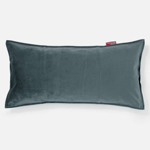 Obdĺžnikový dekoračný poťah na vankúš XL 40 x 70 cm - Zamat Modrozelená